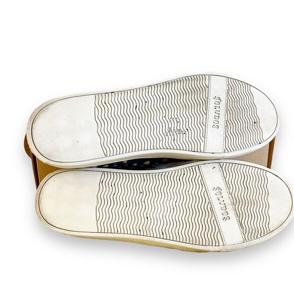 Soludos Queen Of Hearts Genuine Leather Embroidered Ibiza Sneakers, Blue Size 10 - Picture 12 of 15